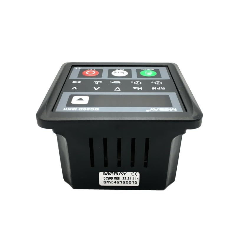 Mebay DC20D MKII Generator Control Module DC20D Small Diesel Genset Controller Panel USB Programmable PC Connection Automatico (Color : DC20D MKII)