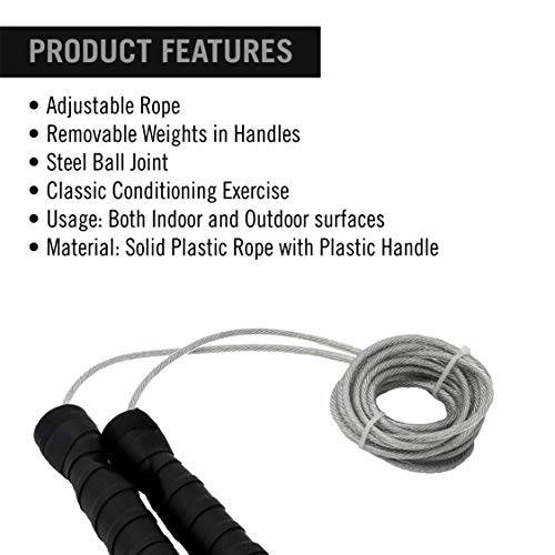 Comba de velocidad ajustable Everlast de 11 M para evitar enredos al saltar 2