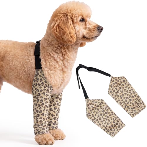 Image of ROZKITCH Dog Leg Sleeve for Front Leg Wound Cover Skin Problems Callus | Anti Licking incisions, Prevent Licking bandages, Elbow callus protection, Joint Cover, Wound coverage, Mashine Washable