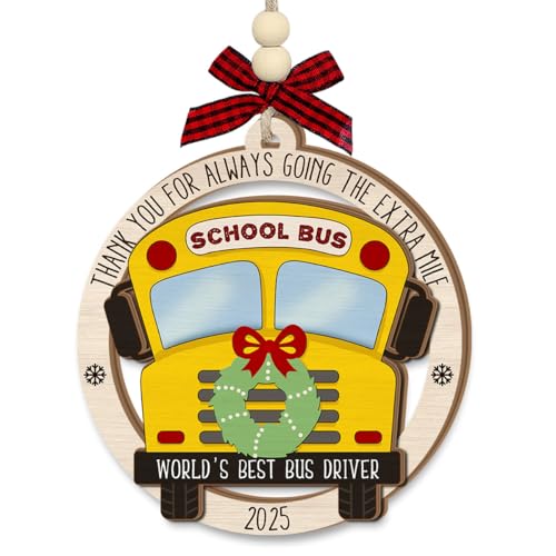 School Bus Driver Christmas Ornament 2025 - Bus Driver...