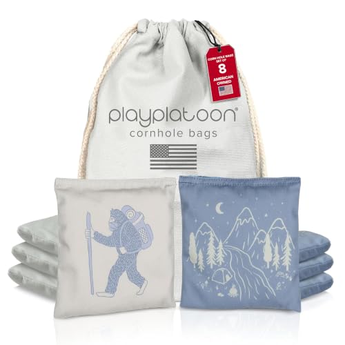 Play Platoon Professional Cornhole Bags, Set of 8 - Print Design