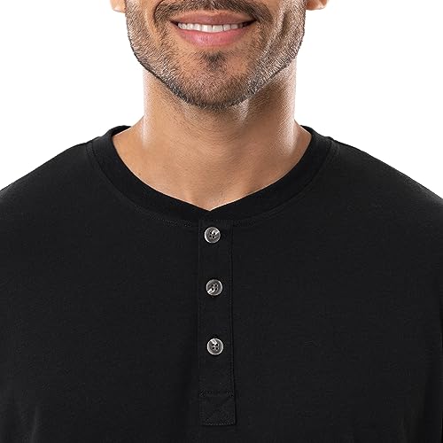 IZOD Men's Jersey Henley and Flannel Pant Set3