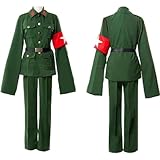 Anime China Man Women Hetalia Axis Powers Military Uniform Cosplay Costume (Women XL)