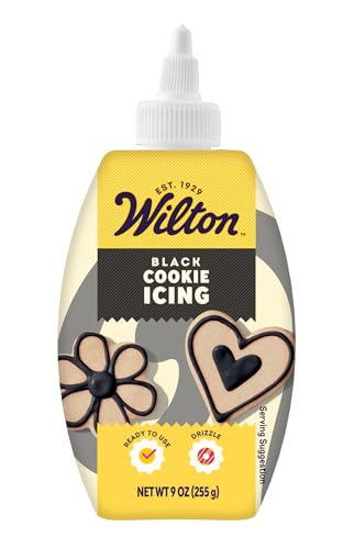 Wilton Cookie Icing, Ready-to-Use Fast-Drying Squeeze Bottle Icing for Decorating Sugar Cookies &...