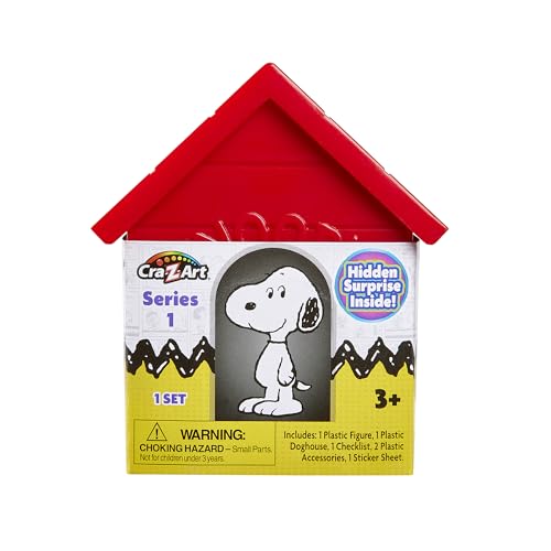 Cra-Z-Art Peanuts Crystal Surprise, Mini Plastic Crystal-Like Figures and Snoopy House Collectible Blind Bag Inspired Kids Toys for Ages 3 and Up - image 2