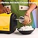 Brewine Coconut Scraper With Citrus Juice Press, 200 Watts… (Yellow)