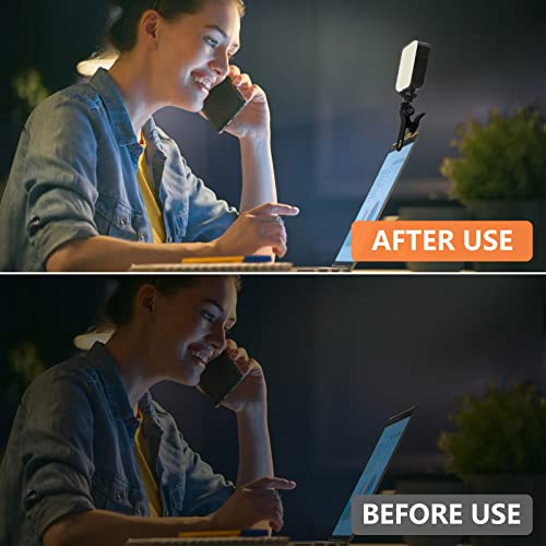 LED Videoleuchte,Wiederaufladbare Blitzgeräte mit Blitzschuh mit 3000 mAh Akku,Dimmbares Videokonferenz-Beleuchtungsset… – Bild 4