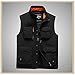 Produktbild LEICH Vest Jacket Men Multi-Tasche Klassische Weste Männer Ärmel Abladen Fest Mantel Arbeitsweste Fotograf Jacken 6XL (Color : Wish6139 Black, Size : 4XL)