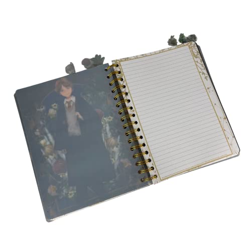 Harry Potter Tab Journal Notebook, Herbology - Spiral Bound, 144 Lined Pages, 8 x 7 inches