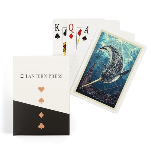 Narwhal, Letterpress, 52 cartas de póker para adultos