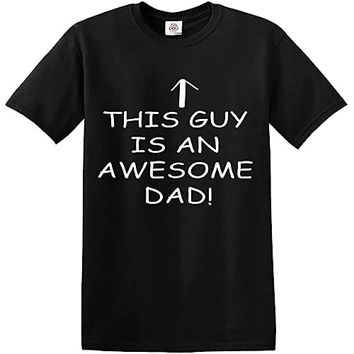 vdk Father's Day Mens Black Slim Fit t Shirt Mens Gift for Dad Birthday Fathers Day Daddy Funny 40731 L
