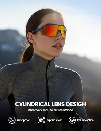 Image of Lamicall 24g Polarized Sports Sunglasses for Men Women - UV400 Protection Sun Glasses for Baseball Running Cycling Fishing
