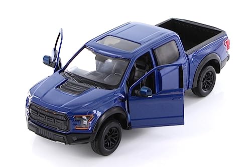 2017 Ford F-150 Raptor Pickup, Blue 1/27 miniatura 3