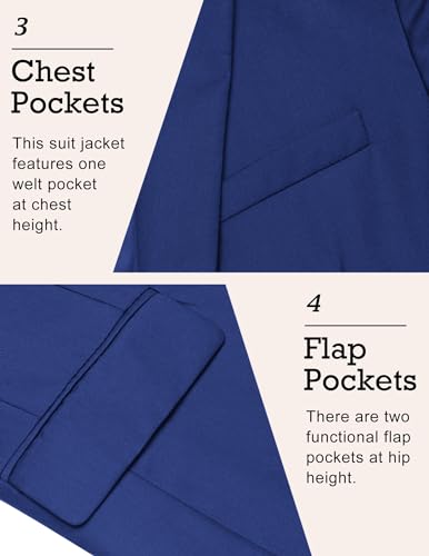 Image of COOFANDY Mens Sport Coat Casual Blazer One Button Business Suit Jacket