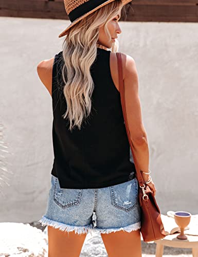 Mokoru Women's Funny Halloween Skeleton Pumpkin Skull Graphic Sleeveless Tank Top Shirts2