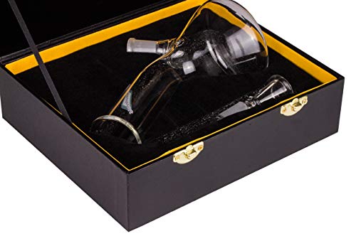 Weedness Glas Bong mit Koffer 14,5 mm Schliff Small – Bong Set Komplett mit Chillum kleine Mini Zubehör Pipe Geschenkset – Bild 3