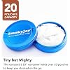 Metal Pouch Can Container, Smell Proof Double Decker Holder Portable Case, Aluminum Storage Pocket Box with O-Ring Seal, Easy Open Small Caddy
