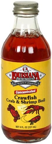 Louisiana Fish Fry Products Liquid Crawfish, Crab and Shrimp Boil, 8-Ounce Bottles (Pack of 12)
