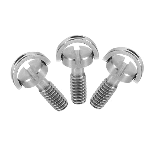 MOLUCKFU Vis De Fixation pour Caméra 1/4 Pouces en Acier Inoxydable, Vis avec Tige, Accessoires pour Appareil Photo, Usage Professionnel, Compatible Plaque De Dégagement Rapide, 3 Pièces
