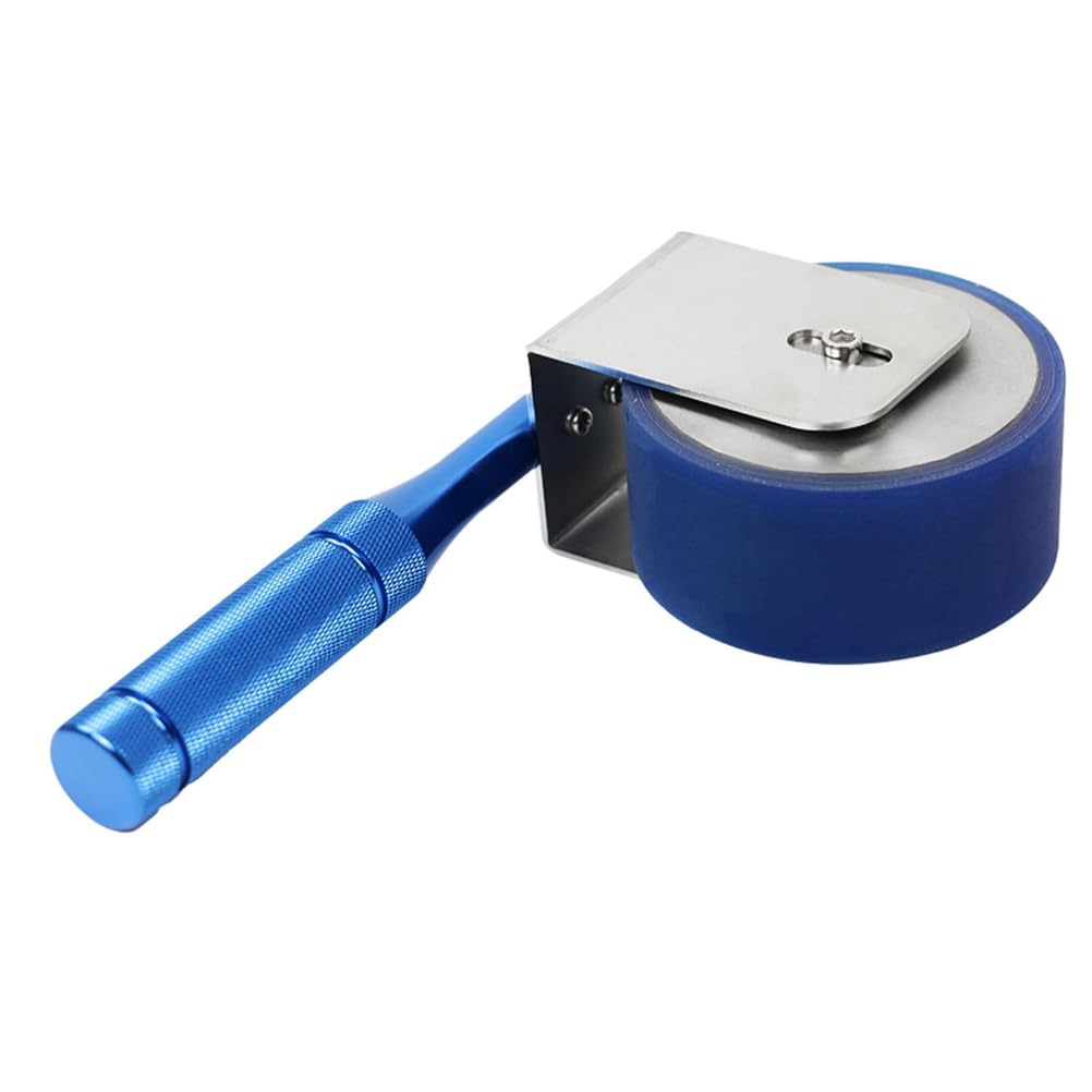 Rodillo Herramienta Goma PU Alta Resistencia, Herramienta Prueba Adhesivo 2 Kg, Rodillo Manual con Mango Antideslizante Acero Inoxidable para Suelos Adhesivo Papel Pintado