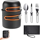 Disfruta de la cocina donde quiera que vayas: el kit de utensilios de cocina WISMURHI está diseñado para cualquier persona que ama acampar al aire libre con familiares y amigos. Es tan súper portátil que lo hace más conveniente para acampar.