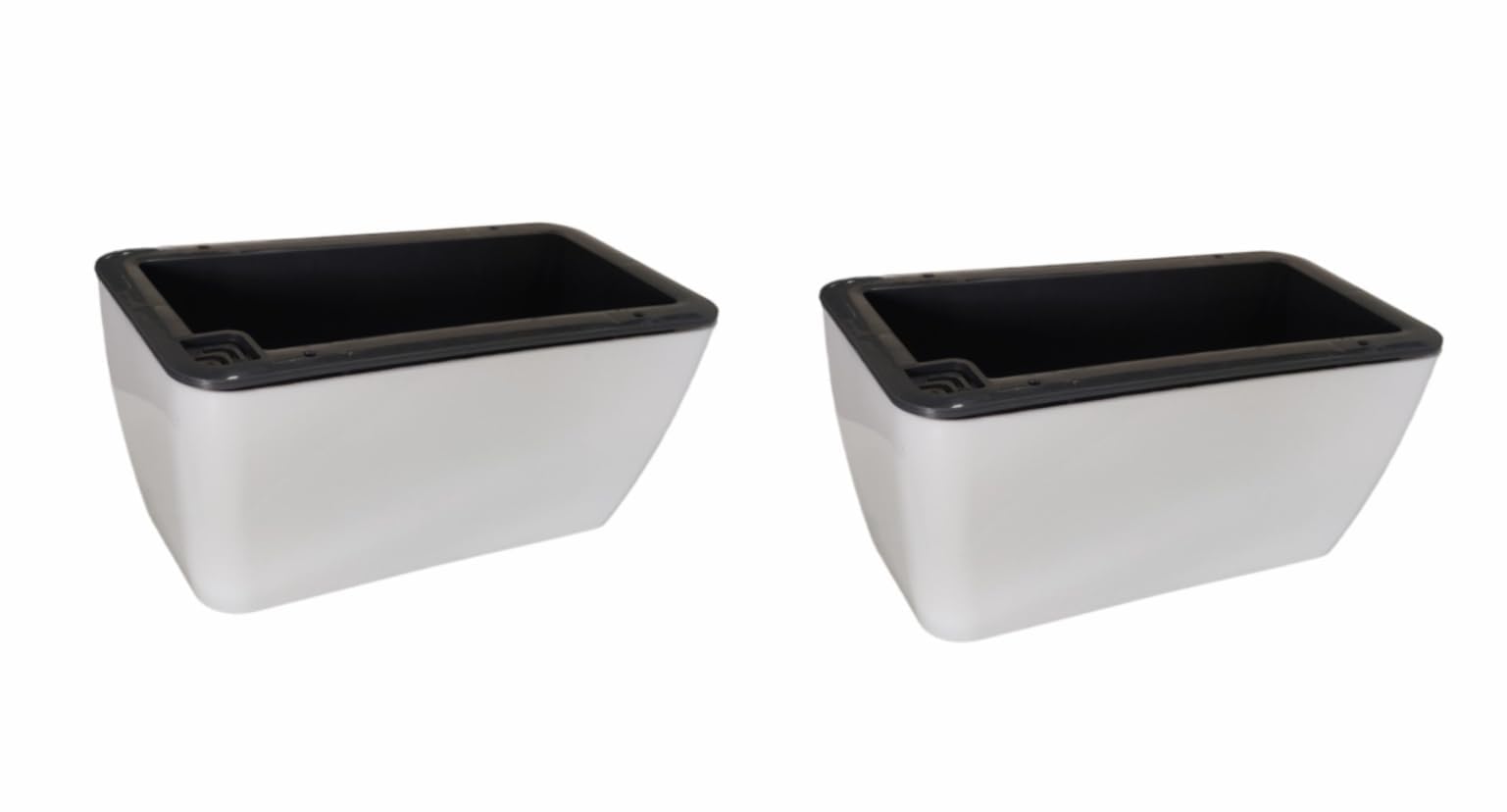 GARDENCIA Self Watering Flower Pots for Outdoor Indoor Gardening/Rectangle Small Plant Pot with Polypropylene UV Material/Decorative Modern Gamla (White) (B09P652KDX) Amazon Price History, Amazon Price Tracker