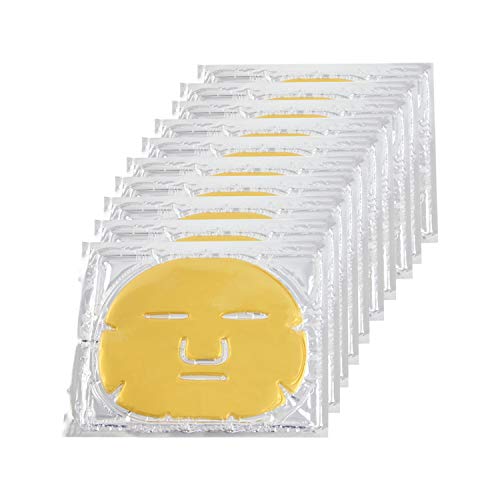 EZGO 24k Gold Face Mask, Collagen Gel Facial Masks, Professional Spa Face Mask