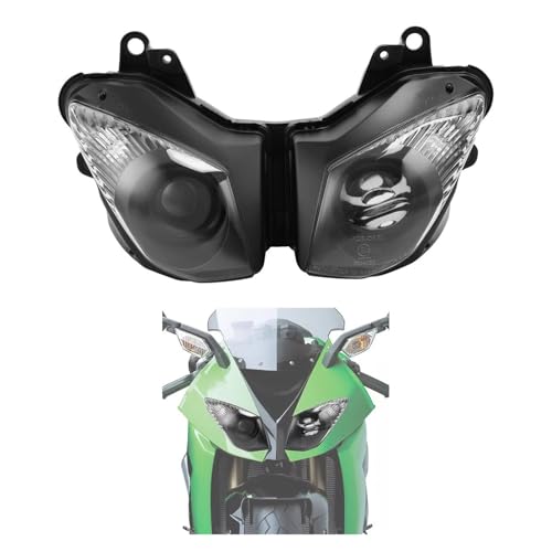 Phare moto clair Kawasaki Ninja ZX-10R 2008 2009 2010 optique avant - 6