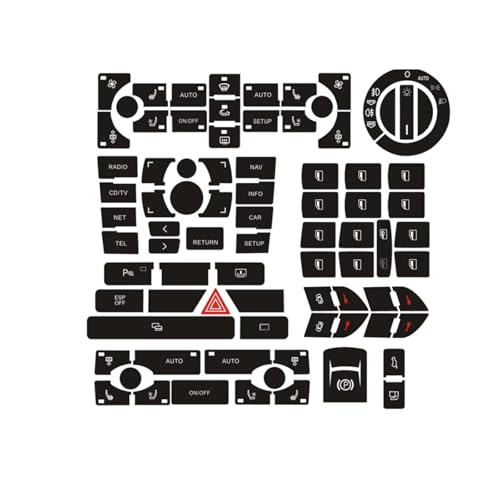 Autocollants bouton pour A8 D3 kit réparation climatisation voiture