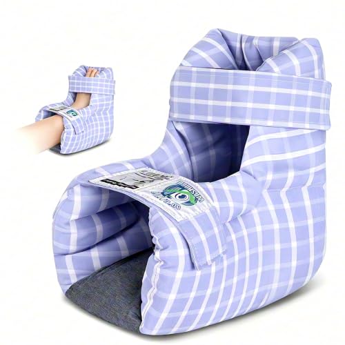 Image of Heel Protectors Bed Sore Pillow Cushion for Pressure Sores,Foot Pillows Support Boot for Bedridden Patients Supplies, Ankle Pillow for Foot Pain - 1 PC