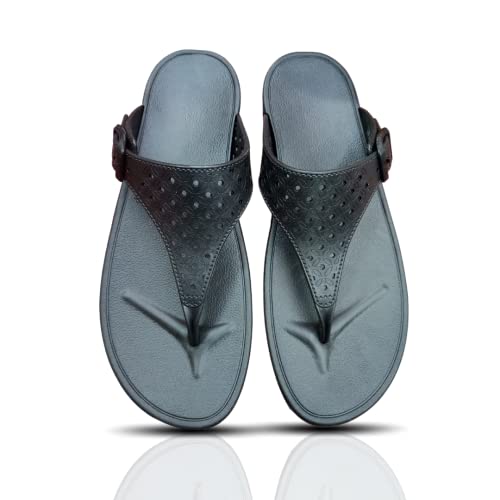 Image of FLITE Women's Girl's Casual wear Flipflops & chappals (430) (Black, numeric 7)