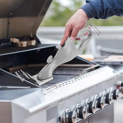 Grill Brush, Portable Steam Grill Brush, Grill Cleaner for Outdoor Grill, Stainless Steel Grill Cleaner Brush, Deep Cleansing Grill Bots for Cleaning Grill and Outdoor Bbqs by Rosvola - Used condition - Image 7