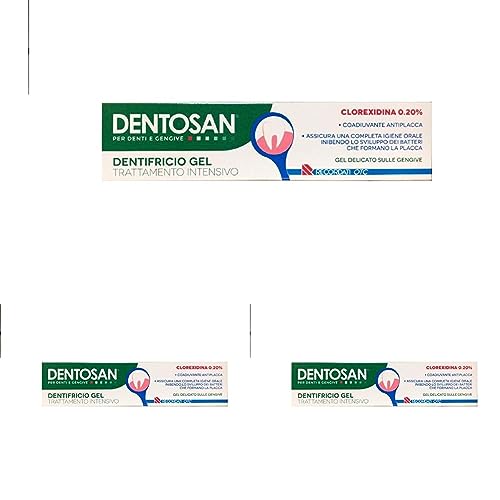 Dentosan Dentifricio Clorexidina Gel - 75 ml (Confezione da 3)