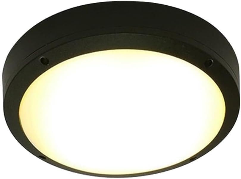 Plafonnier noir circulaire QTHWB la solution d'éclairage pour plafond bas et couloir sombre