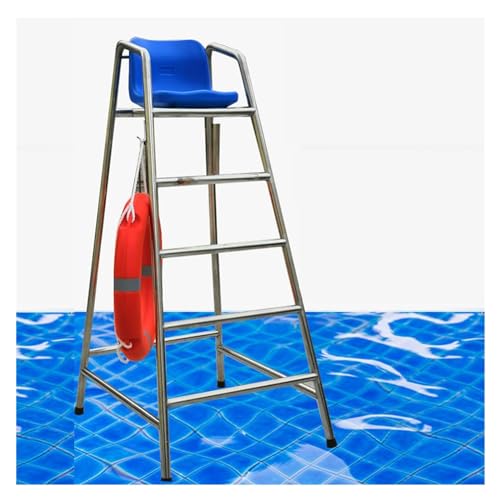 Chaise de sauveteur pour piscine en acier inoxydable contre la fatigue de veille