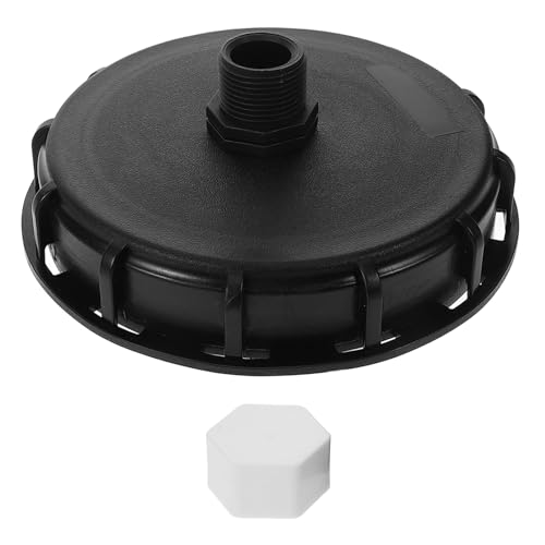 Garneck Tapa de Plástico para Contenedor IBC Ventilación Dn150 1 Pulgada Rosca Externa Accesorio para Bidón Industrial Tapa Hermética para Tanque de Agua Repuesto Resistente y