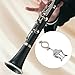 Yibuy Clarinet Marching Lyre Clamp Sheet Music Clip Replacement 6.02