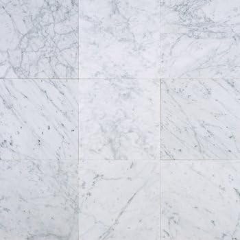 Carrara Carrera Bianco Honed 12x12 Marble