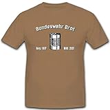 BW Brot Dose Bundeswehr Frisches Brot - T Shirt #6691, Größe:M, Farbe:Sand