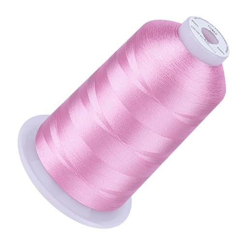 Image of Simthread 5000M 40WT Polyester Embroidery Thread, Light Lilac 810 | 5000M 40WT polyester thread feeds smoothly for machine embroidery, monograms, logos, patches and quilting.