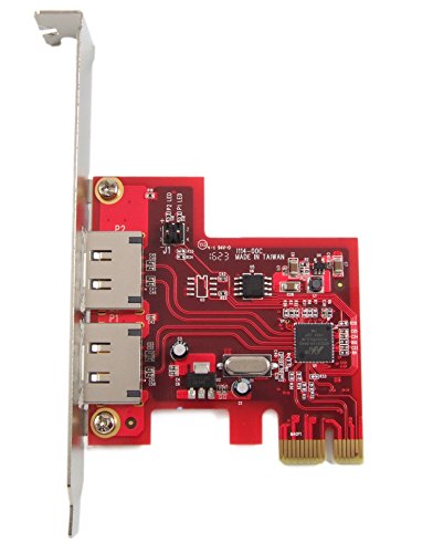 Ableconn PEX-SA114 2-Port eSATA 6G PCI Express Host Adapter Card - AHCI 6Gbps SATA III PCIe 2.0 Controller Card - Marvell 88SE9128 Chipset