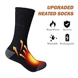 Heated Socks for Men Women - Electric Heating 3 Heating Settings Thermal Sock , Battery Powered Socks Rechargeable for Winter Sports