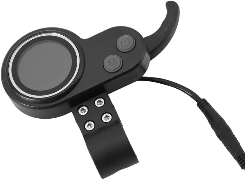 Close-up of the LCD Display Panel with throttle and control buttons.