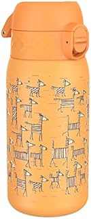 Ion8 Leak Proof Kids Water Bottle, Stainless Steel, Zebras, 400 ml 13 oz, I8SS400POZEBRA