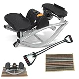 Escalador lateral para entrenamiento en casa, máquina de fitness portátil para rodillas y articulaciones, ejercitador compacto de lado a lado para piernas, glúteos y núcleo, diseño de bajo impacto