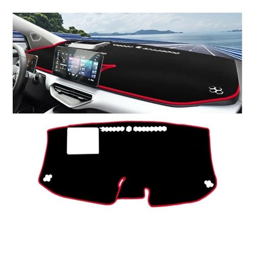 Tapis de tableau de bord Geely Geometry C 2020-2022 avec HUD rouge