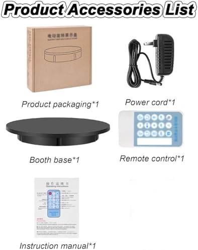 Electric Rotating Display Stand, Automatic Remote Control Electric Turntable, 100KG Load Motorized Rotating Stand Display Table, 360º Rotating Photography Turntable