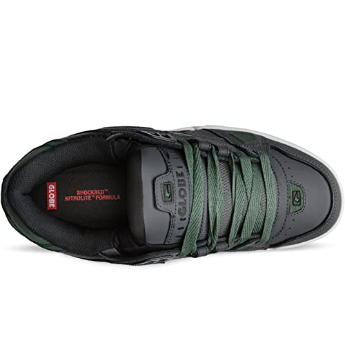 Image of Globe Sabre Skateboard Shoes, Grey Forest Black, 6.5 AU