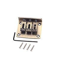 Mounting screws and allen wrench included 3-string chrome hard-tail bridge perfect for electric cigar box guitars. Great replacement for your broken, dirty or old Bridge tailpiece Feature string space is about 12mm Size: 50 x 42 x 14mm/1.97 x 1.65 x ...