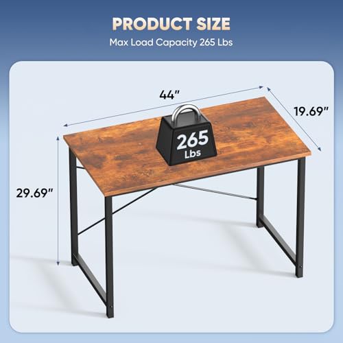 image for DUMOS 44 in Computer Desk for Home Office, Modern Study Work Table Sim